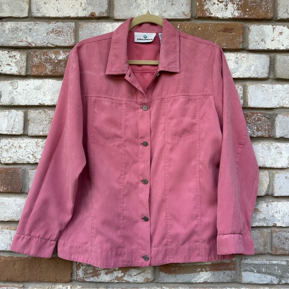 Erin London Rose Button-Up Light Weight Jacket